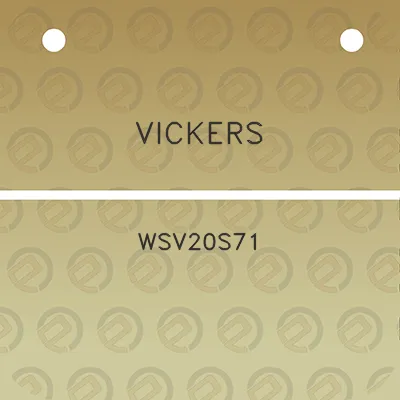 vickers-wsv20s71