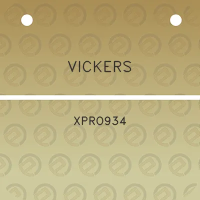 vickers-xpro934