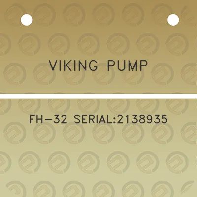 viking-pump-fh-32-serial2138935