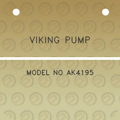 viking-pump-model-no-ak4195