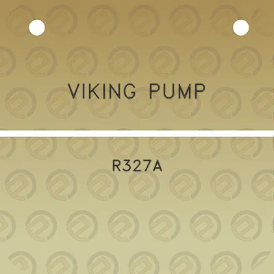 viking-pump-r327a