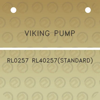 viking-pump-rl0257-rl40257standard