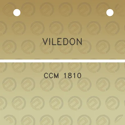 viledon-ccm-1810