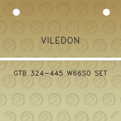 viledon-gtb-324-445-w66s0-set