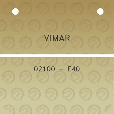 vimar-02100-e40