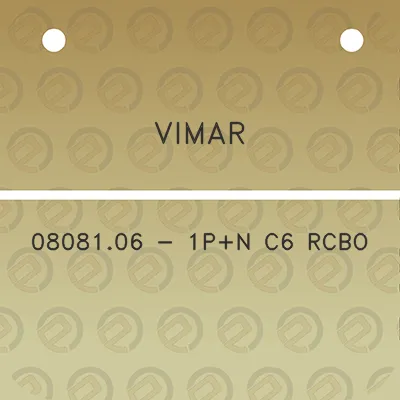 vimar-0808106-1pn-c6-rcbo