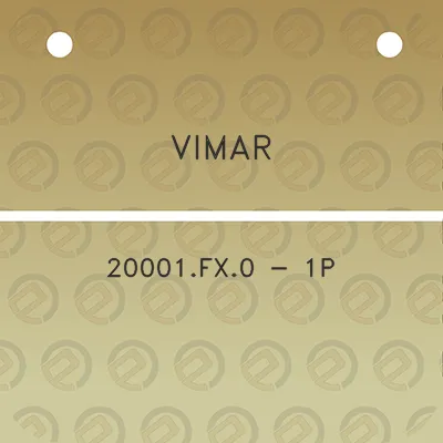 vimar-20001fx0-1p