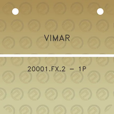 vimar-20001fx2-1p