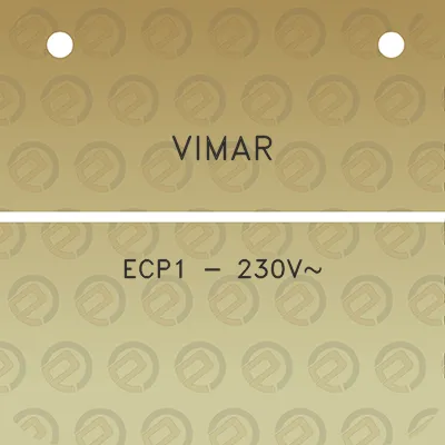 vimar-ecp1-230v