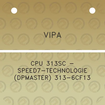 vipa-cpu-313sc-speed7-technologie-dpmaster-313-6cf13