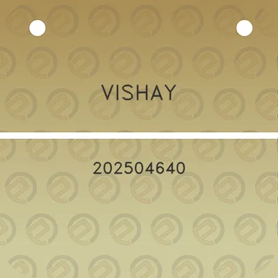 vishay-202504640