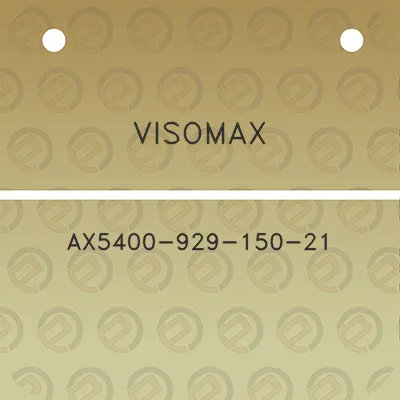 visomax-ax5400-929-150-21