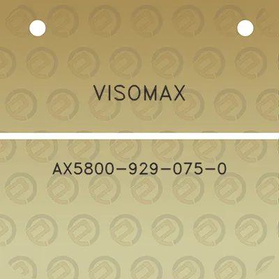 visomax-ax5800-929-075-0