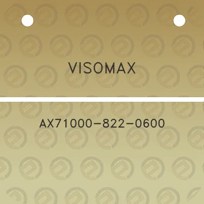 visomax-ax71000-822-0600