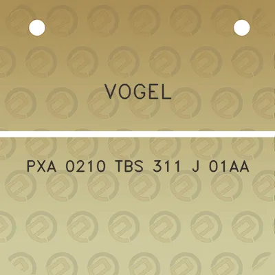 vogel-pxa-0210-tbs-311-j-01aa