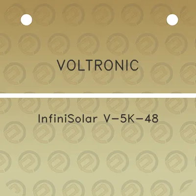 voltronic-infinisolar-v-5k-48