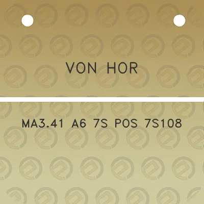 von-hor-ma341-a6-7s-pos-7s108