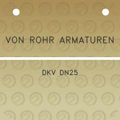 von-rohr-armaturen-dkv-dn25