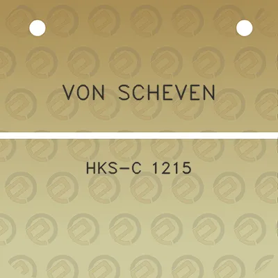 von-scheven-hks-c-1215