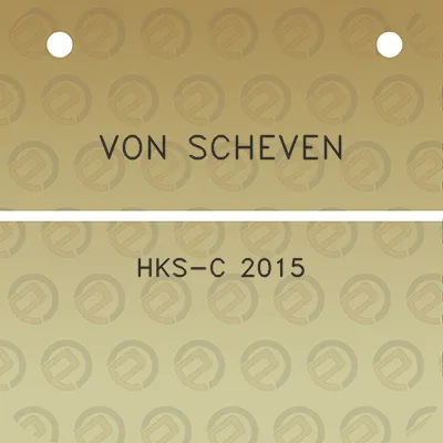 von-scheven-hks-c-2015