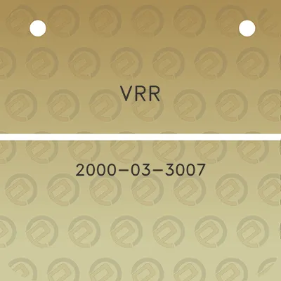 vrr-2000-03-3007