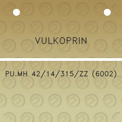 vulkoprin-pumh-4214315zz-6002