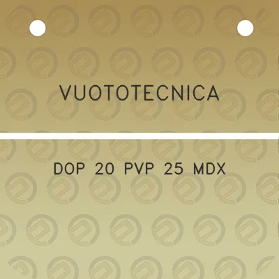 vuototecnica-dop-20-pvp-25-mdx