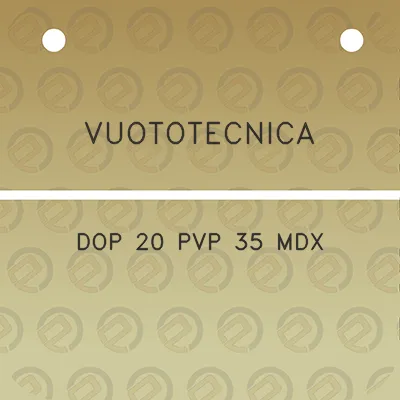 vuototecnica-dop-20-pvp-35-mdx