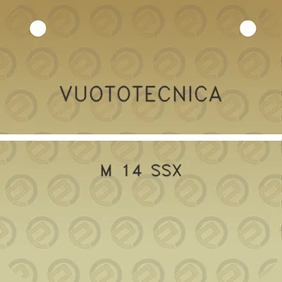 vuototecnica-m-14-ssx