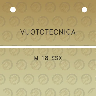 vuototecnica-m-18-ssx