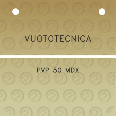 vuototecnica-pvp-50-mdx