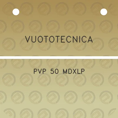 vuototecnica-pvp-50-mdxlp