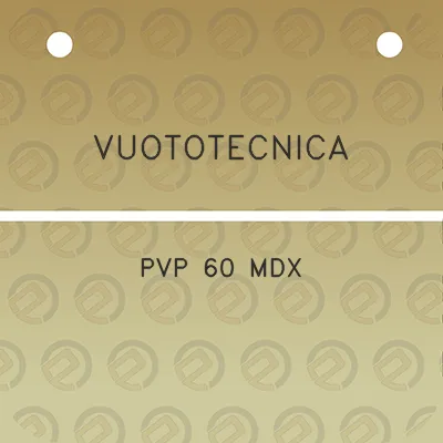 vuototecnica-pvp-60-mdx