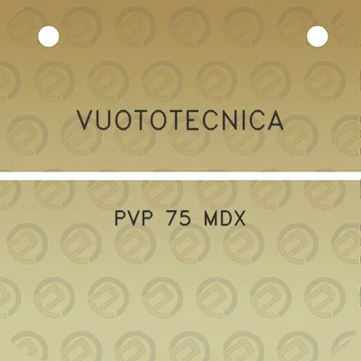 vuototecnica-pvp-75-mdx