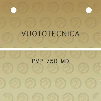 vuototecnica-pvp-750-md