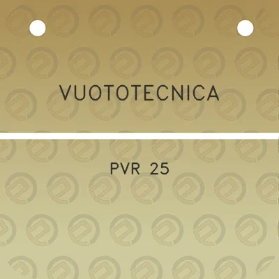 vuototecnica-pvr-25