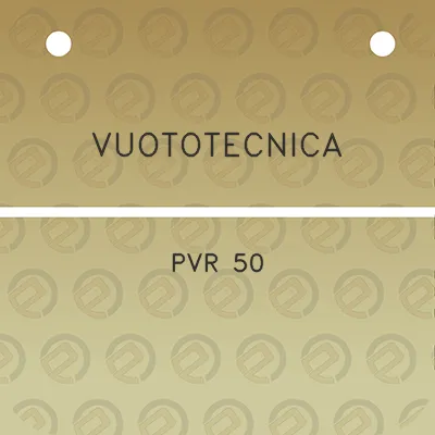 vuototecnica-pvr-50