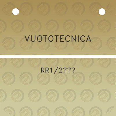 vuototecnica-rr12