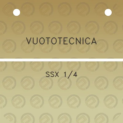 vuototecnica-ssx-14