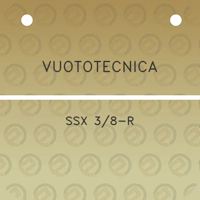 vuototecnica-ssx-38-r