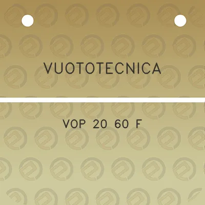 vuototecnica-vop-20-60-f