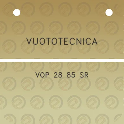 vuototecnica-vop-28-85-sr