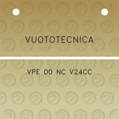 vuototecnica-vpe-00-nc-v24cc