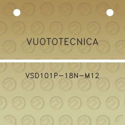 vuototecnica-vsd101p-18n-m12