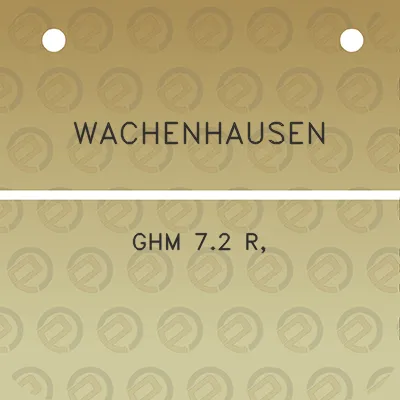 wachenhausen-ghm-72-r