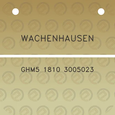 wachenhausen-ghm5-1810-3005023