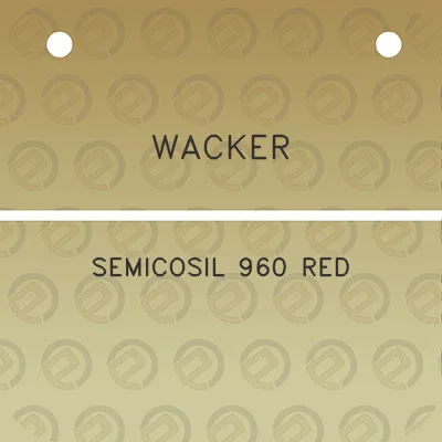 wacker-semicosil-960-red