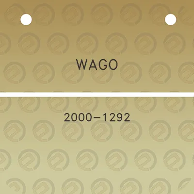 wago-2000-1292