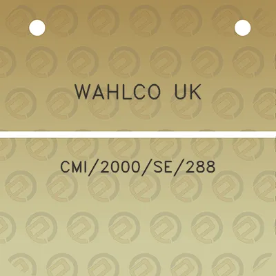 wahlco-uk-cmi2000se288