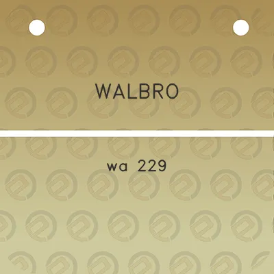 walbro-wa-229